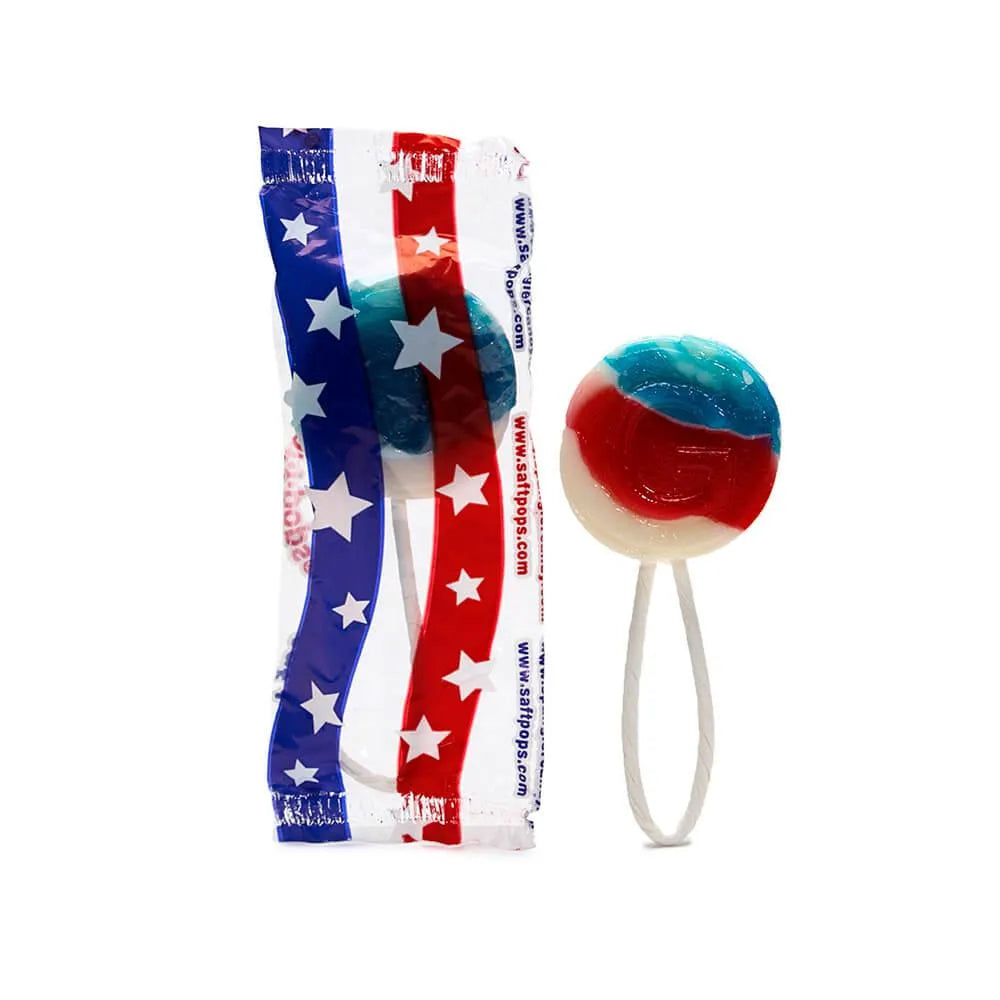 Saf-T-Pops Lollipops - Patriotic: 5LB Bag