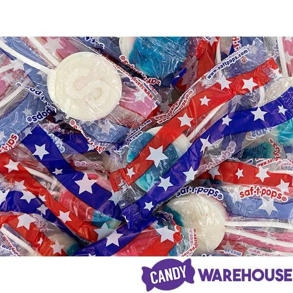 Saf-T-Pops Lollipops - Patriotic: 5LB Bag