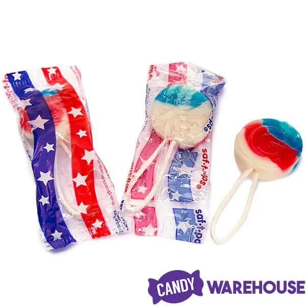 Saf-T-Pops Lollipops - Patriotic: 5LB Bag