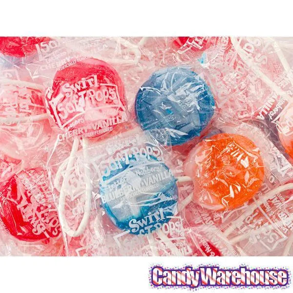 Saf-T-Pops Lollipops - Swirled: 25LB Case