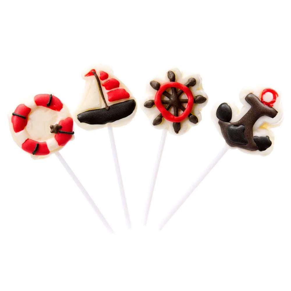 Sailing Themed Lollipops: 12-Piece Box