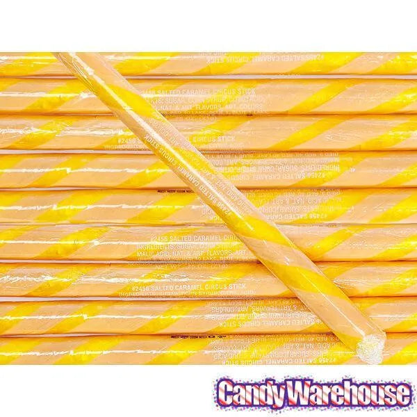 Salted Caramel Hard Candy Sticks: 100-Piece Box