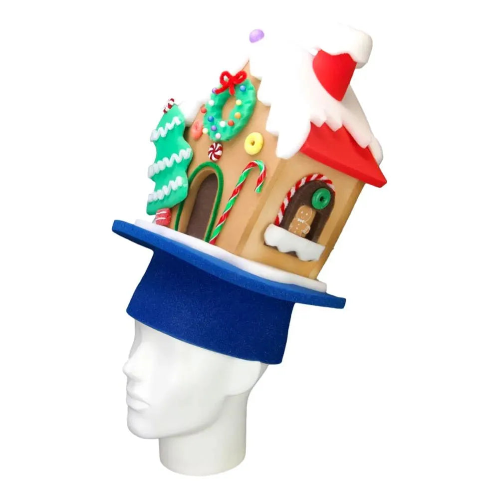 Christmas Gingerbread House Hat