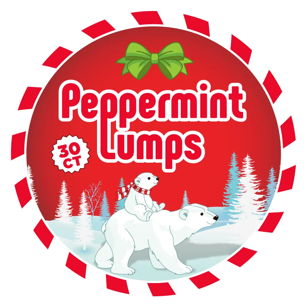 Sassy Peppermint Lumps Hard Candy: 30-Piece Jar