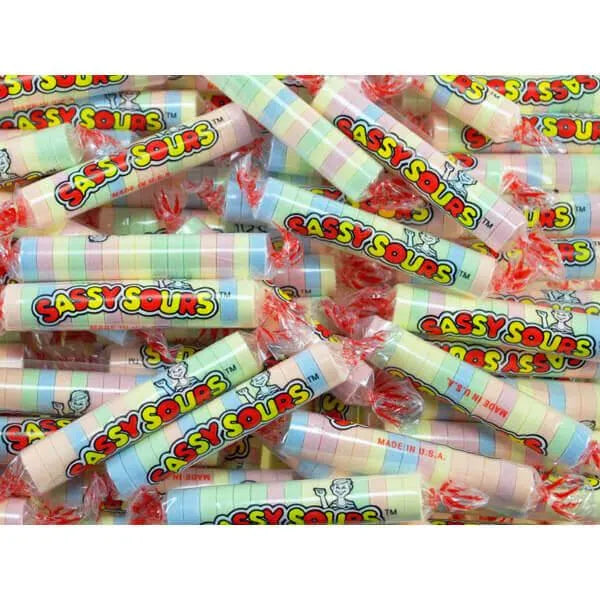 Sassy Sours Candy Rolls: 5LB Bag