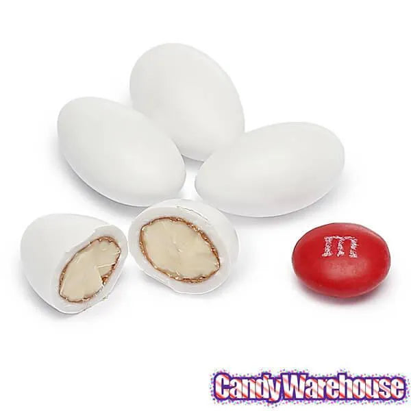 Sconza Jordan Almonds - White: 10LB Case