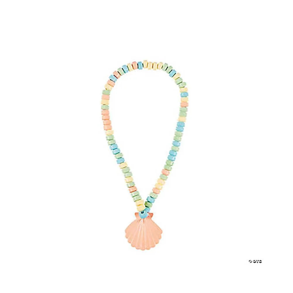 Sea Shell Candy Necklaces: 12-Piece Box