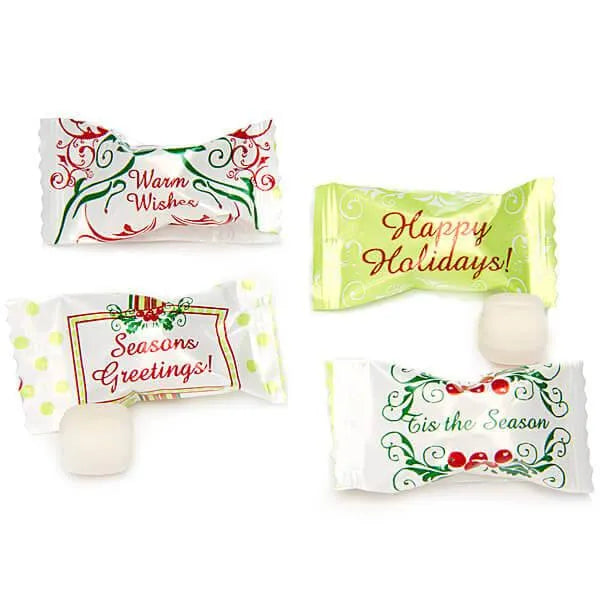 Seasons Greetings Christmas Buttermint Creams: 1000-Piece Case