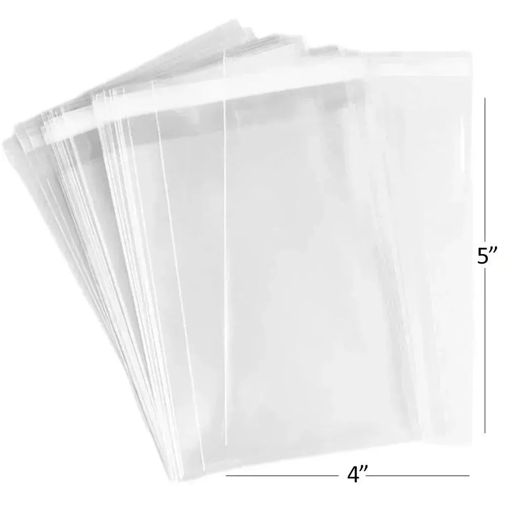 Self Adhesive Cellophane Bags 4"X 5" 60 Bags