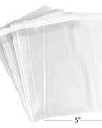 Self Adhesive Cellophane Bags Treat Bags 5"X 7" 48 Bags