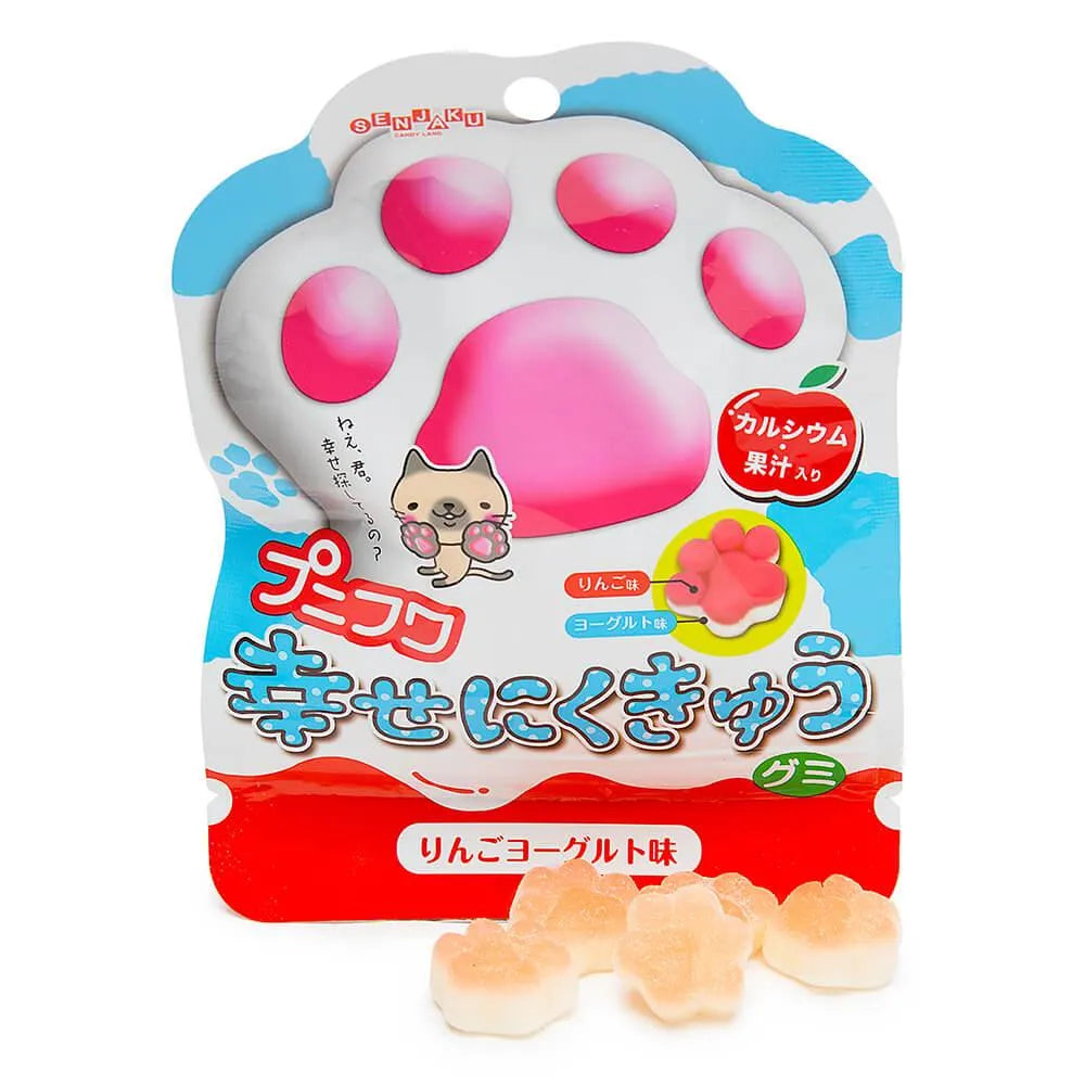 Senjaku Panda Paws Gummy Candy Packs - Apple: 6-Piece Box