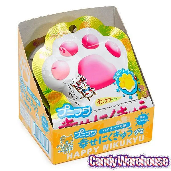 Senjaku Panda Paws Gummy Candy Packs - Pineapple: 6-Piece Box