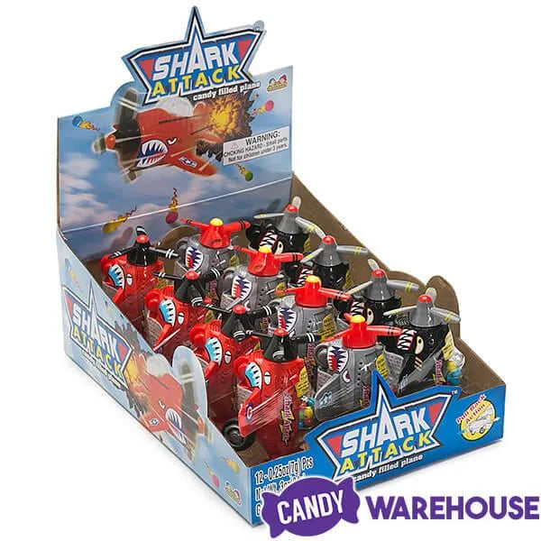 Shark Attack Planes with Candy: 12-Piece Box