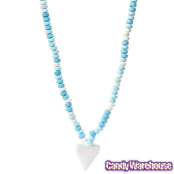 Shark Attack Tooth Candy Necklaces: 12-Piece Box