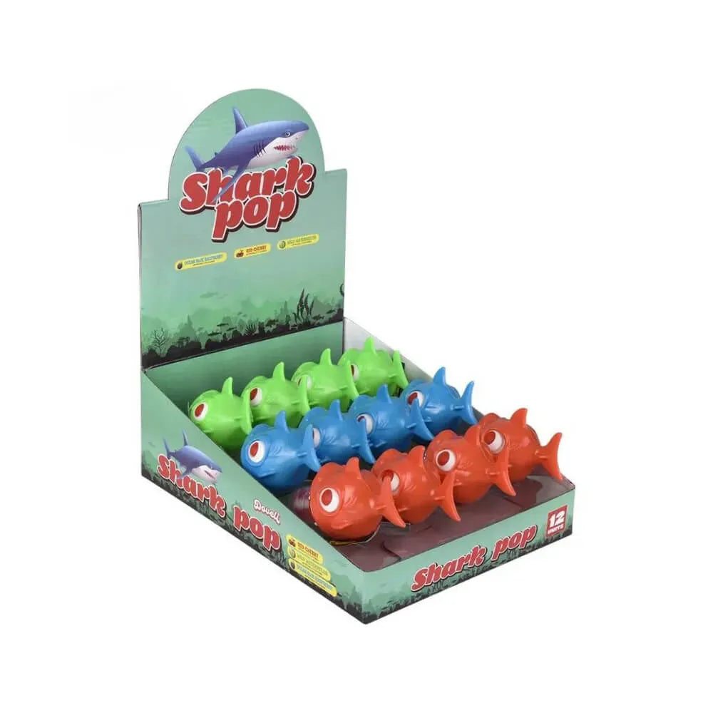 Shark Pop Lollipops: 12-Piece Box