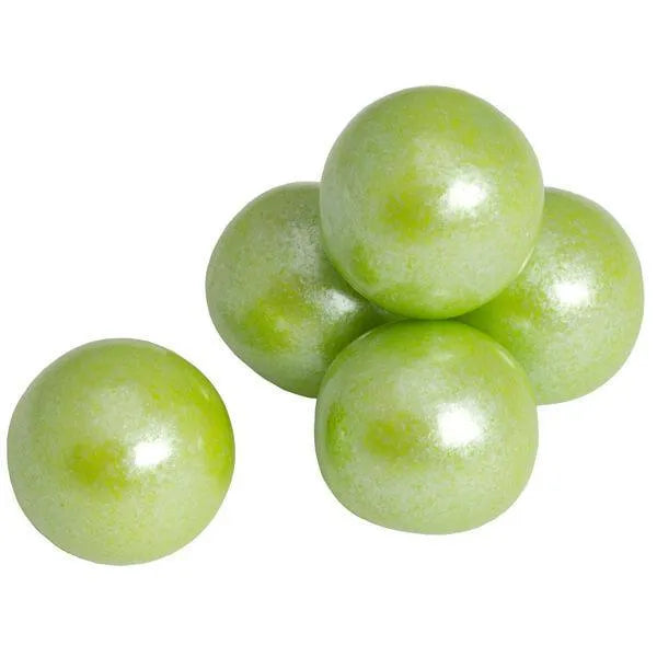 Shimmer Pearl Lime Green 1-Inch Lemon Lime Gumballs: 2LB Bag