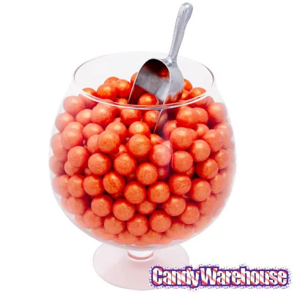 Shimmer Pearl Orange 1-Inch Gumballs: 2LB Bag