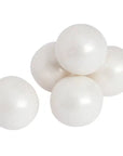 Shimmer Pearl White 1-Inch Gumballs: 2LB Bag