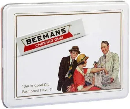 Beemans Chewing Gum 5-Stick Packs: 10-Piece Tin Box