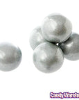 Silver 1-Inch Gumballs: 2LB Bag