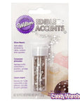 Silver Hearts Edible Accents: 0.06-Ounce Bottle