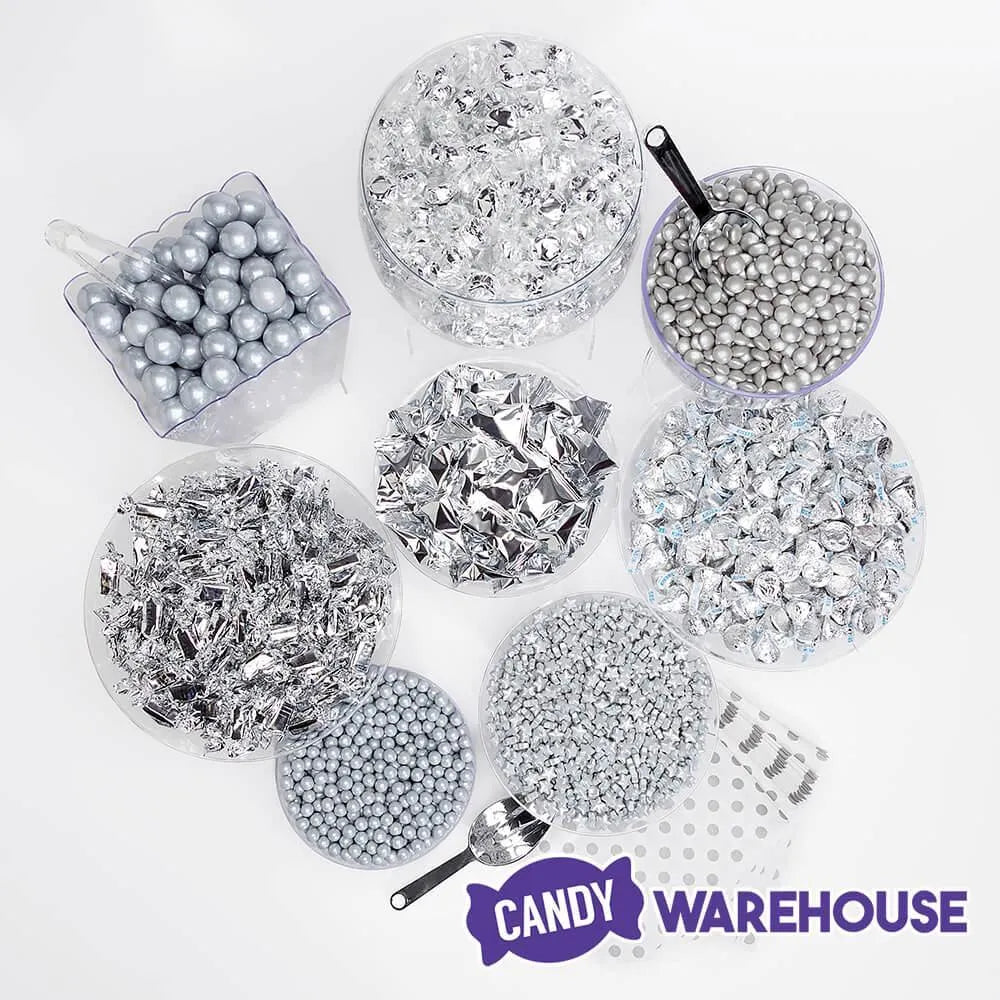 Silver Premium Candy Buffet Kit: 25 to 50 Guests