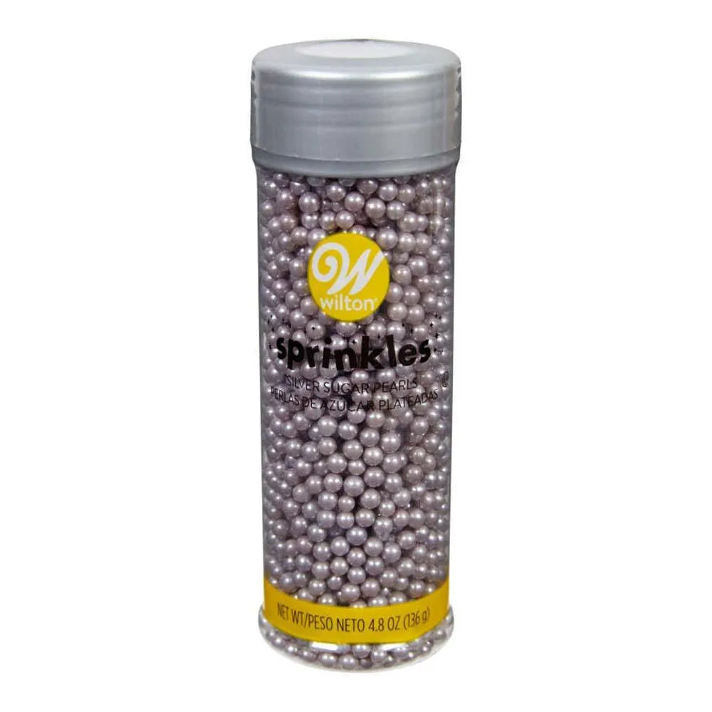 Silver Sugar Pearls Sprinkles: 4.8-Ounce Bottle