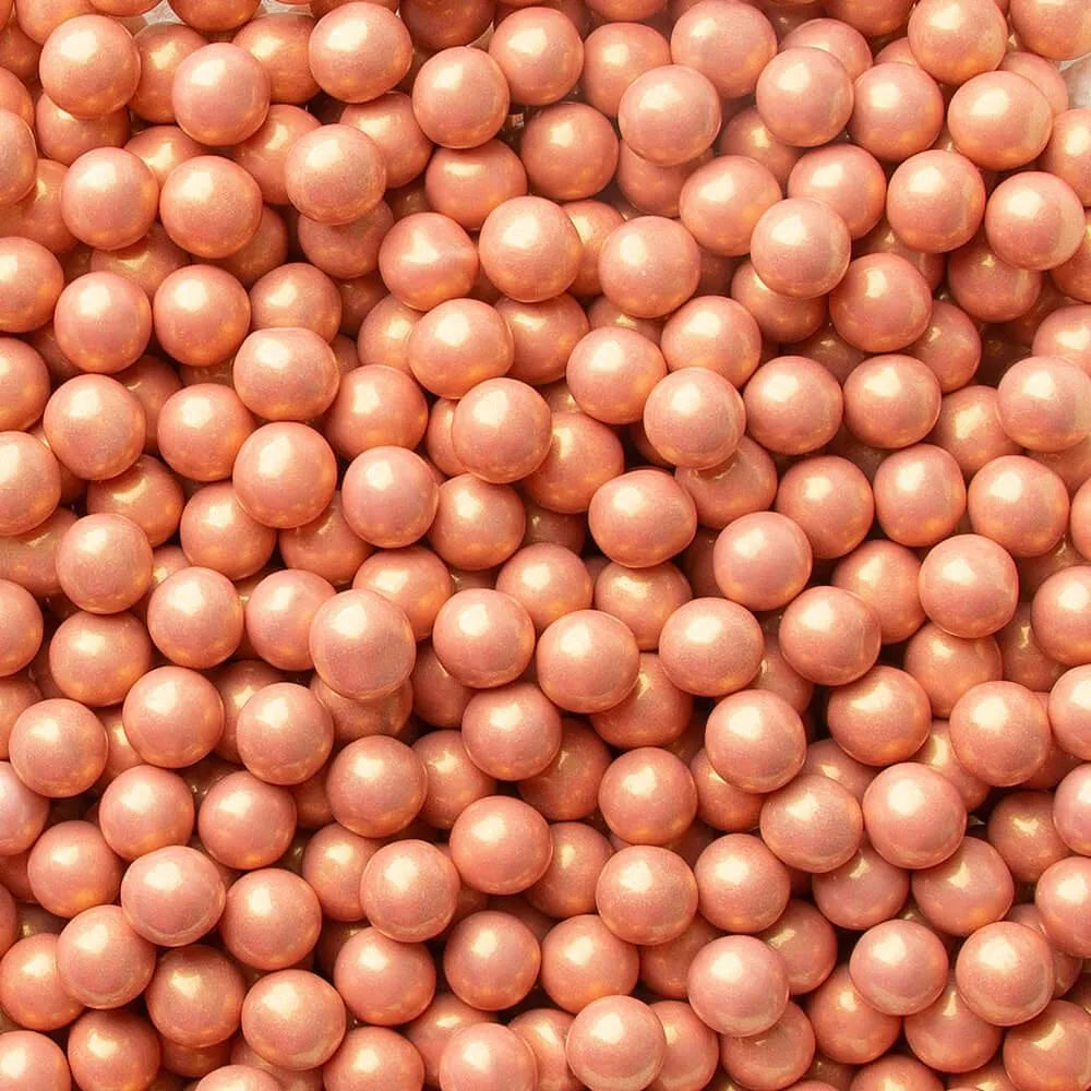 Sixlets Mini Milk Chocolate Balls Rose Gold 2LB Bag