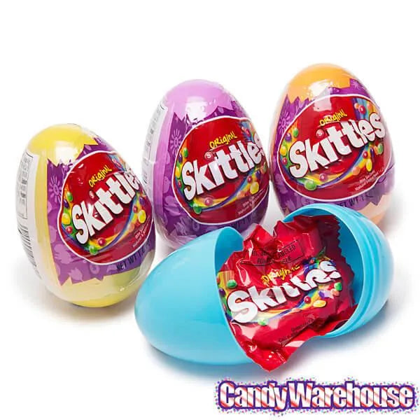 Skittles Candy Filled Plastic Easter Eggs: 12-Piece Display