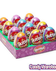 Skittles Candy Filled Plastic Easter Eggs: 12-Piece Display