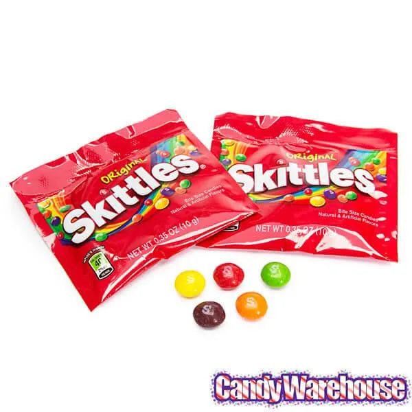 Skittles Candy Fun Size Packs: 100-Piece Box