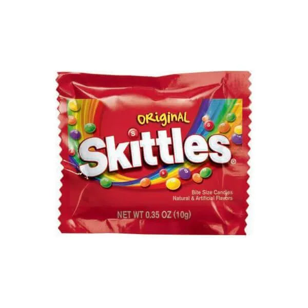 Skittles Candy Fun Size Packs: 100-Piece Box