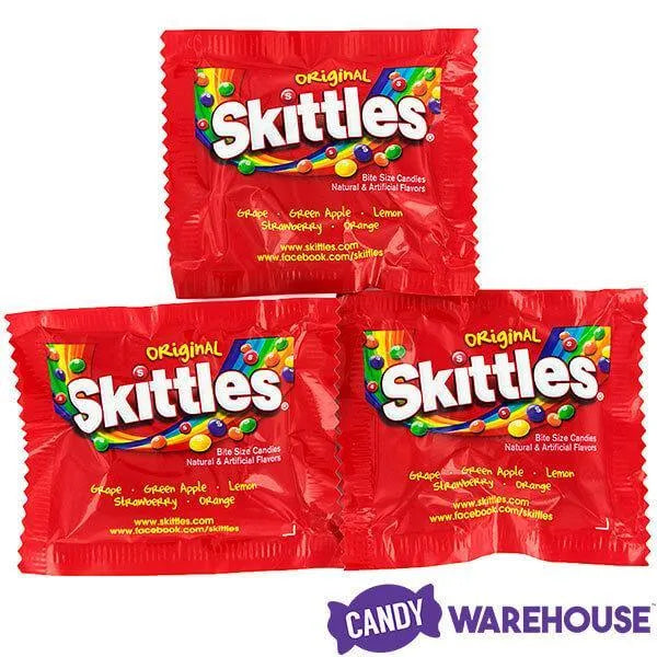 Skittles Candy Fun Size Packs: 22LB Case