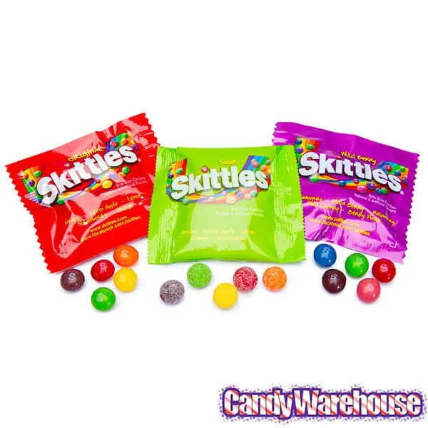 Skittles Candy Fun Size Packs - Assortment: 45-Piece Bag