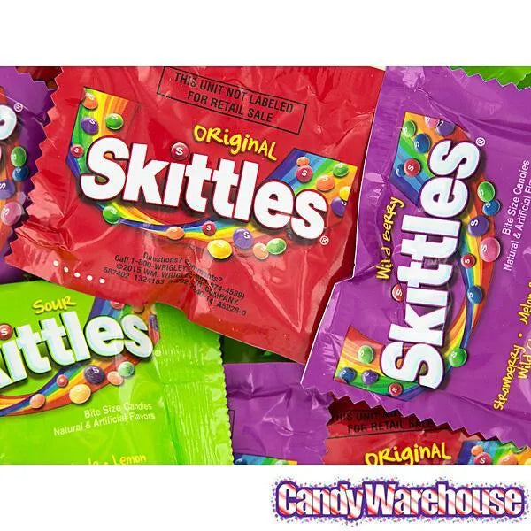 Skittles Candy Fun Size Packs - Assortment: 45-Piece Bag