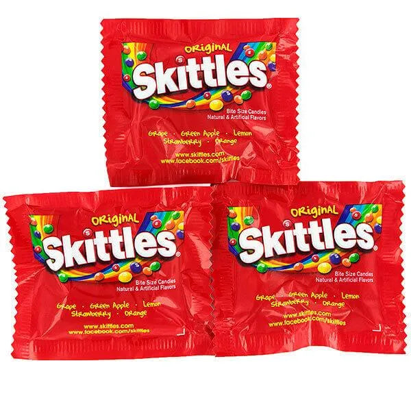 Skittles Candy Fun Size Packs - Original: 20-Piece Bag