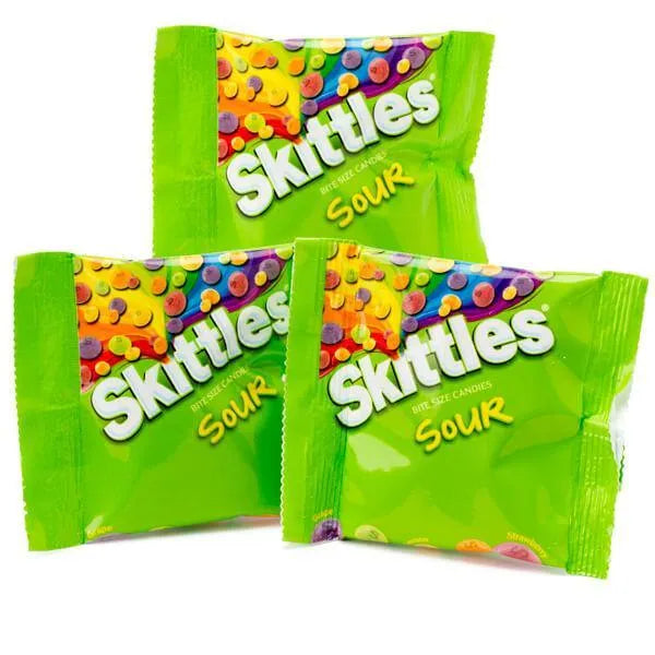 Skittles Candy Fun Size Packs - Sour: 16-Piece Bag