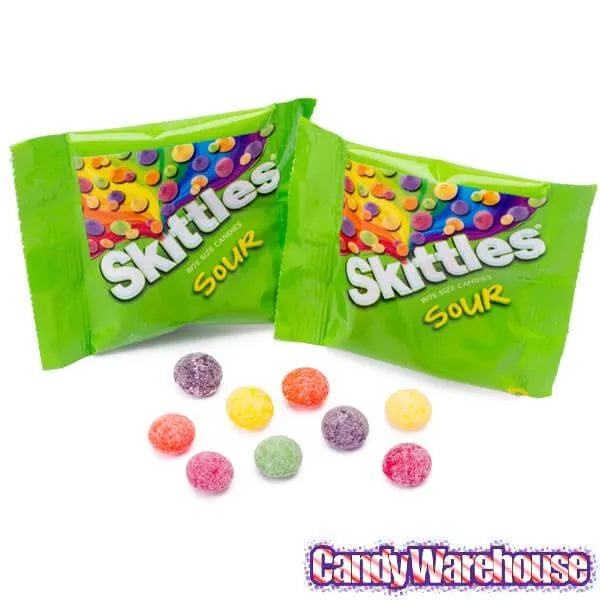 Skittles Candy Fun Size Packs - Sour: 16-Piece Bag