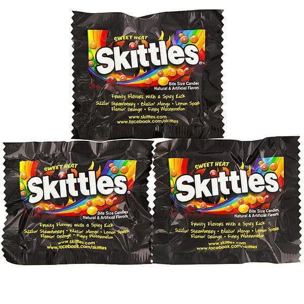 Skittles Candy Fun Size Packs - Sweet Heat: 9.11-Ounce Bag