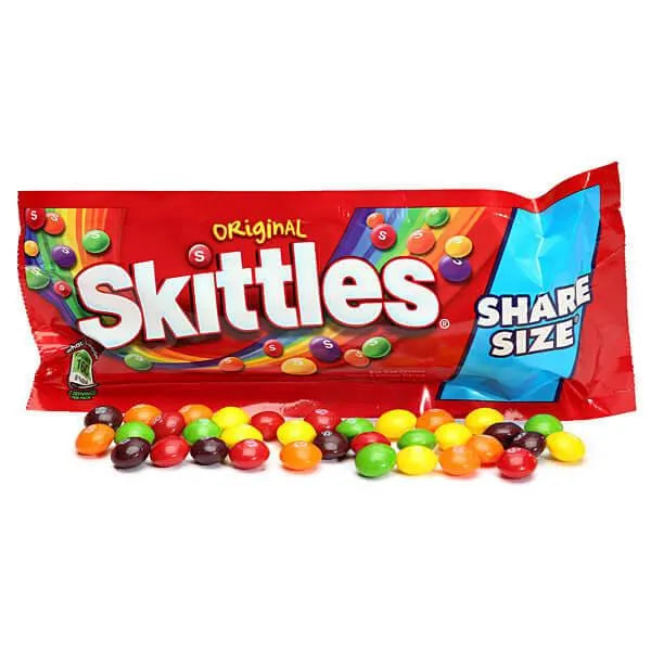 Skittles Candy King Size Packs - Original: 24-Piece Box