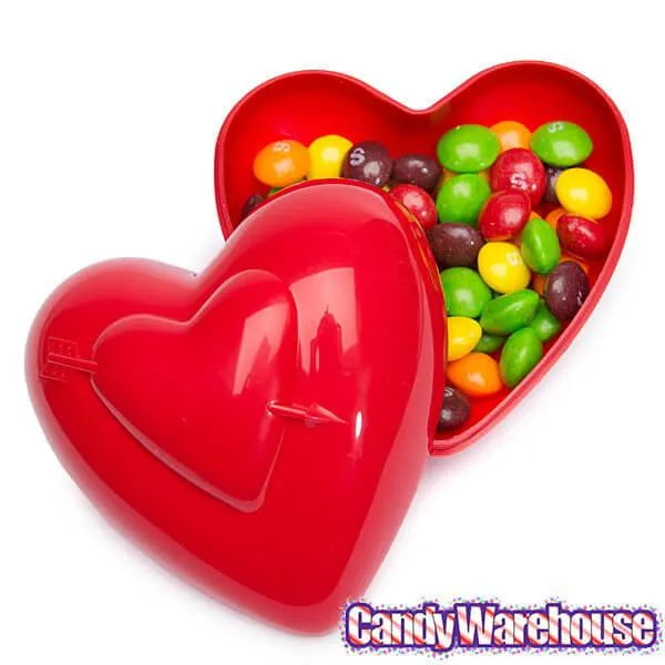 Skittles Original Candy Filled Plastic Hearts: 12-Piece Display