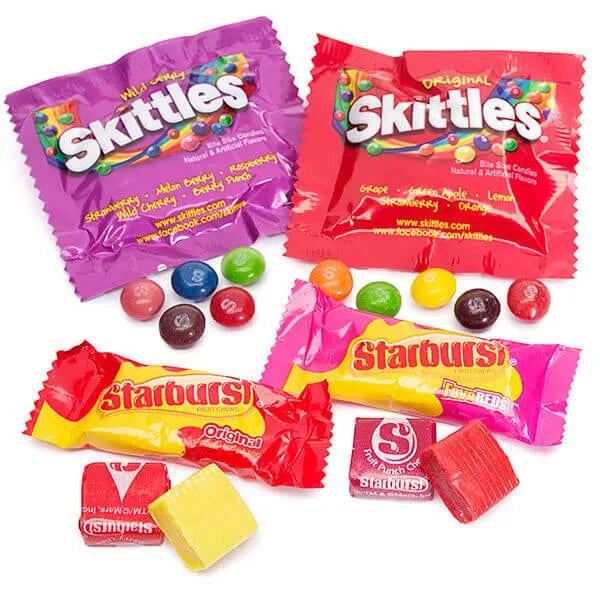 Skittles - Starburst Fun Size Treats: 255-Piece Bag