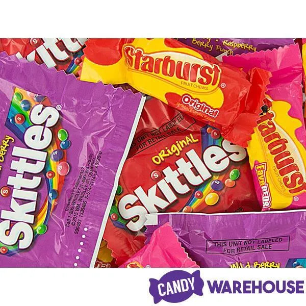 Skittles - Starburst Fun Size Treats: 255-Piece Bag