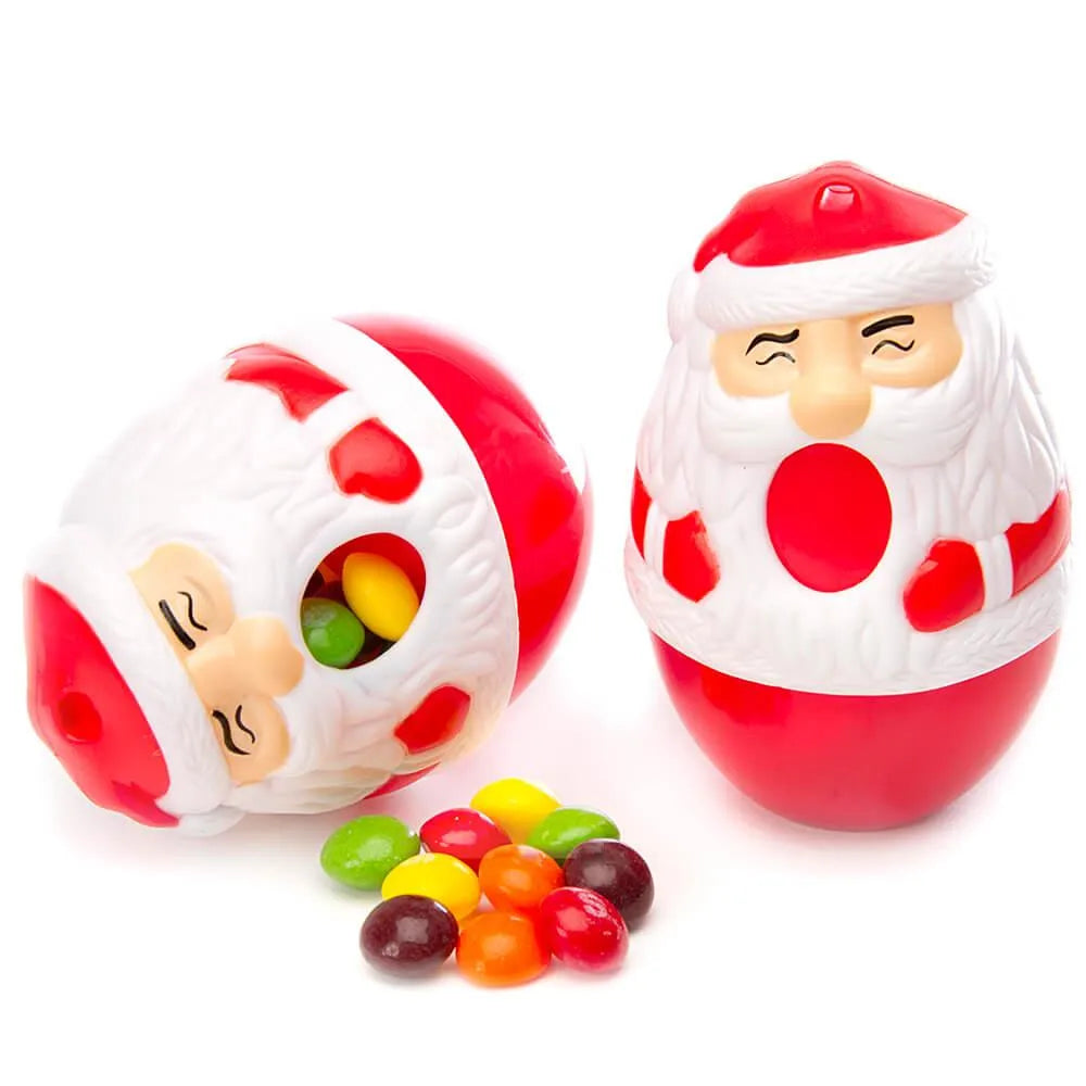 Skittles Twist 'n Pour Santa Candy Dispensers: 12-Piece Box