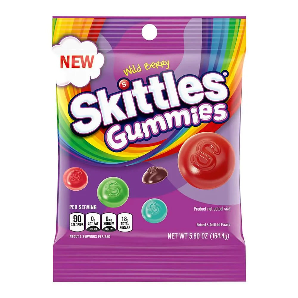 Skittles Wild Berry Gummies: 4LB Case