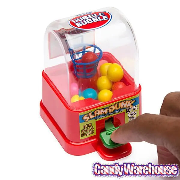 Slam Dunk Basketball Gumball Dispensers: 12-Piece Box