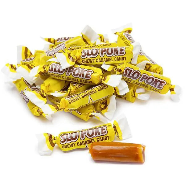 Slo Poke Bite-Size Caramel Candy: 160-Piece Tub