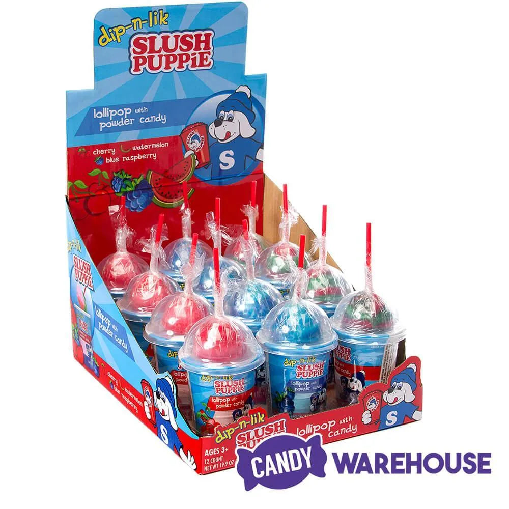 Slush Puppie Dip-n-Lik Candy Packs: 12-Piece Display