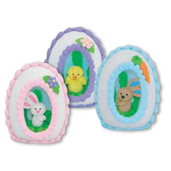 Small Upright 3.7-Ounce Sugar Eggs: 3-Piece Set