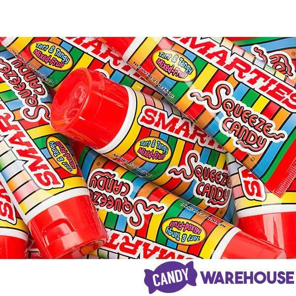 Smarties Squeeze Candy Tubes: 12-Piece Box